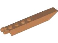Scharnier Platte 1 x 8 mit Angled Side Extensions, 9 Teeth und Rounded Plate Underside in mittelnougat, LEGO Teilenummer 30407
