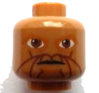 LEGO part Minifigure, Head Alien with SW Eeth Koth Pattern 3626pb0625