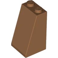 Slope 75 2 x 2 x 3 - Solid Studs in mittelnougat, LEGO Teilenummer 3684c
