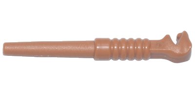 LEGO part Minifigure, Utensil Wand, 5-Rib Handle with Snake Head End (5416f)