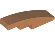 Schrägstein, Gebogen 4 x 1 in mittelnougat, LEGO Teilenummer 61678