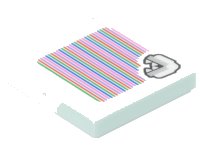 LEGO part Tile 2 x 2 with Super Mario Scanner Code Bone Piranha Plant Pattern (Sticker) - Set 71423 3068pb2299