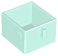 LEGO onderdeel Duplo, Furniture Drawer 2 x 2 with Pull Handle 4891