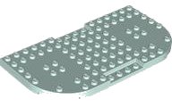 LEGO onderdeel Brick, Modified 8 x 16 x 2/3 with 1 x 4 Indentations and 2 Rounded Corners 74166