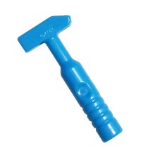 Minifigure, Utensile Martello Pena Croce - Maniglia 3 Coste in azzurro scuro, numero pezzo LEGO 11402h