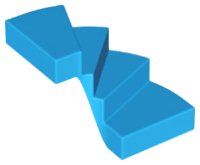 Treppe 6 x 6 x 4 Curved, LEGO Teilenummer 28466