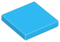 Piastrella 2 x 2 in azzurro scuro, numero pezzo LEGO 3068