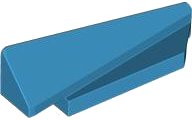 LEGO part Wedge 5 x 1 x 1 1/3 with 4 x 1 Base Right 3389
