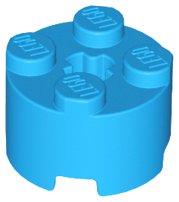 LEGO part Brick Round 2 x 2 with Axle Hole 3941