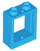 LEGO part Window 1 x 2 x 2 Flat Front 60592