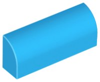 LEGO part Slope, Curved 1 x 4 x 1 1/3 6191