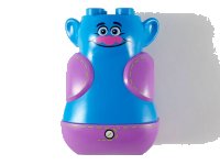 LEGO part Torso Large with Head, Trolls, 4 Studs on Top, Medium Lavender Vest and Pants Pattern 65265pb01