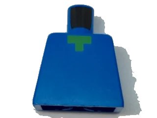 LEGO part Torso Pixelated Green Neck Pattern (Minecraft Zombie) (973pb1814)