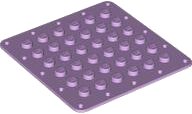 LEGO part Plate, Modified 6 x 6 Flexible Rubber with Stitching Holes (79998)