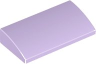 LEGO part Slope, Curved 2 x 4 x 2/3 with Bottom Tubes 88930