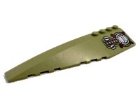 LEGO part Wedge 12 x 3 Left with Armor, Hatch and Vents Pattern (Sticker) - Set 70164 42061pb39