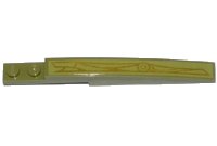 LEGO onderdeel Slope, Curved 10 x 1 with Gold Swirls and Geometric Pattern Model Right Side (Sticker) - Set 70738 85970pb015R