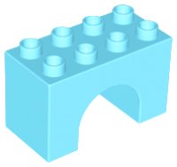 LEGO part Duplo, Brick 2 x 4 x 2 Arch 11198