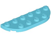 LEGO part Plate Round Corners 2 x 6 Double 18980