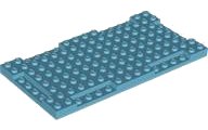 LEGO part Mattone, Modificato 8 x 16 x 2/3 con Indentazioni 1 x 4 2629