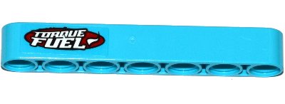 LEGO part Technic, Liftarm Thick 1 x 7 with 'TORQUE FUEL' Pattern (Sticker) - Set 42050 (32524pb024)
