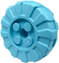 LEGO part Wheel Hard Plastic, Treaded 36mm D. with 4 Studs 3486