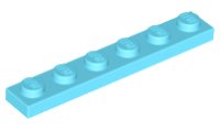 LEGO part Plate 1 x 6 3666