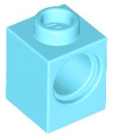 LEGO part Technic Brick 1 x 1 with Pin Hole 6541