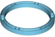 Support 11 x 11 Girder, Round, LEGO part number 77107