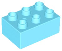 LEGO part Duplo, Brick 2 x 3 87084