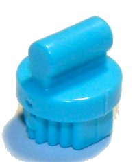 Friends Accessories Brush Round, Small in mittelazur, LEGO Teilenummer 92355h