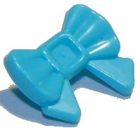 Friends Accessories Hair Decoration, Bow with Pin in mittelazur, LEGO Teilenummer 93080j