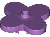 LEGO part Flower 4 x 4 Rounded Petals with Center Stud 35473
