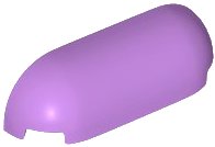 LEGO onderdeel Slope, Curved 1 x 4 with Rounded Ends 4045