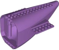 LEGO part Aircraft Fuselage Aft Section Curved with Medium Lavender Base 54701c05