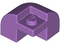 LEGO part Slope, Curved 2 x 2 x 1 1/3 Corner Round with Recessed Stud 67810