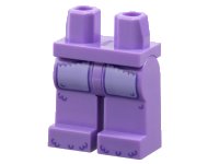 LEGO part Hips and Legs with Large Lavender Pockets and Dark Purple Fur Pattern 970c00pb1710