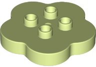 LEGO onderdeel Duplo, Steen Rond 4 x 4 Platte Top Geschulpt met 2 x 2 Studs 15515