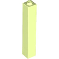 LEGO onderdeel Steen 1 x 1 x 5 - Solide Stud 2453b