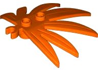 LEGO part Plant Leaves 6 x 5 Swordleaf con Open O Clip Thick 10884