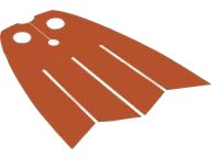 LEGO part Minifigure Cape Cloth, 4 Scalloped Strips - Traditional Starched Fabric 109634