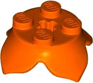 LEGO part Foglie Pianta 2 x 2 con 4 Petali e Foro Asse 15469