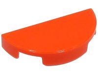 LEGO part Tile, Round 1 x 2 Half 1748