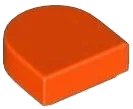 LEGO part Tile, Round 1 x 1 Half Circle Extended 24246