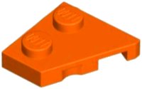 LEGO part Cuneo, Piastra 2 x 2 Sinistra 24299
