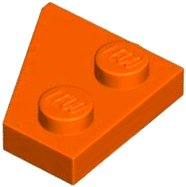LEGO part Cuneo, Piastra 2 x 2 Destra 24307
