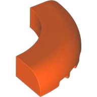 LEGO part Mattone, Angolo Arrotondato 5 x 5 x 1 senza Bottoni 24599