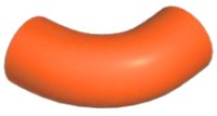 LEGO part Steen, Rotondo 1 x 1 d. 90 Gradi Gomito Maccheroni - Nessun Bottone - Tipo 2 - Foro Asse 25214