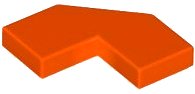 LEGO part Piastrella, Sfaccettatura Modificata 2 x 2 27263