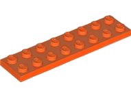 LEGO part Piastra 2 x 8 3034